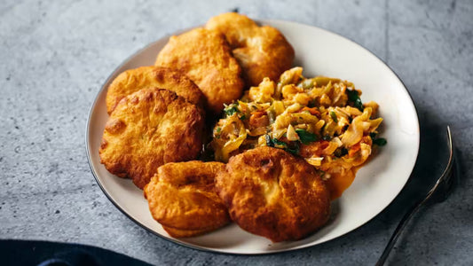 Bake and Saltfish with Scorched Bonnets Sweet Heat Pepper Spread